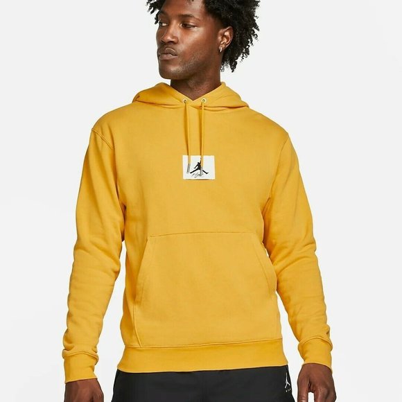 Jordan Other - Nike Air Jordan Men's Statement Hoodie Yellow Flight Jumpman